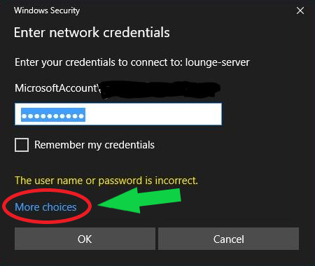 Network Share Login